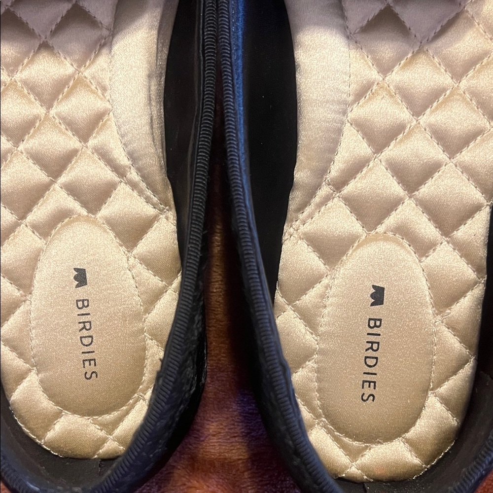 Birdies Luxurious Black Velvet Loafers - Picture 4 of 9